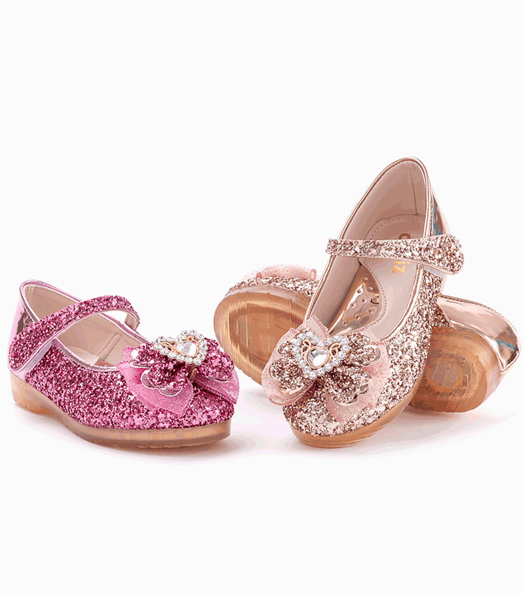 FairyHeart LED Glitter Shoes for Girls Sparkle with Every Step